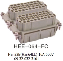 HEE-064-FC H32B Han 32B(Han64EE) 16A 500V 09 32 032 3101 with 09 32 032 3111 crimp 64pin-female Harting-Heavy-duty-connector.jpg